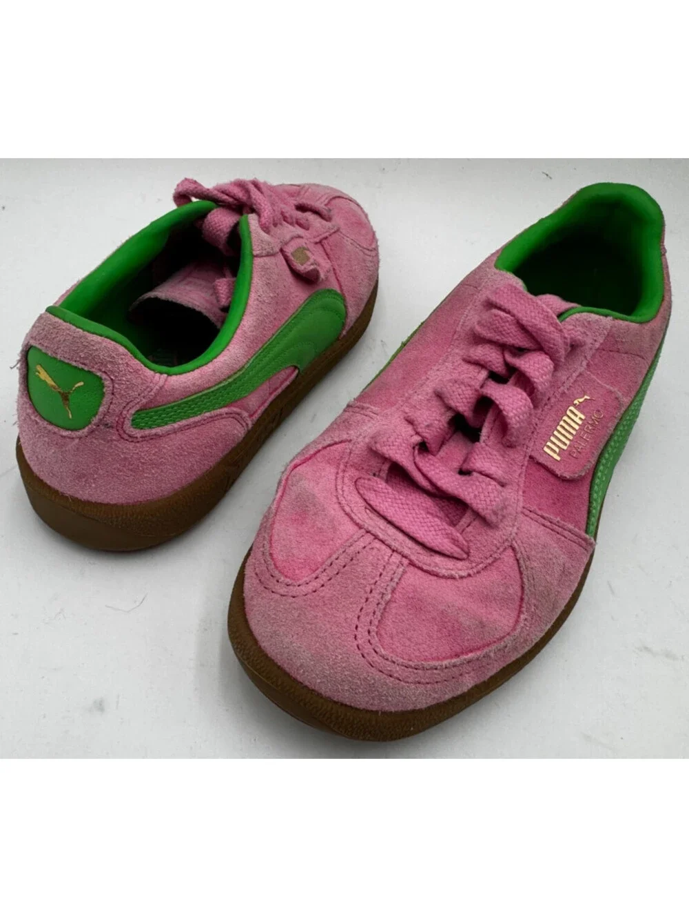 Puma Palermo Women's Sneakers Size 8.5 Pink  Suede Athletic Shoes 397858-01